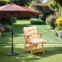 Hanah Home Silla de Jardín My027 Natural y Crema